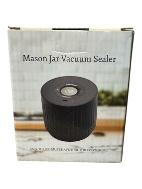 Mason Jar Vacuum Sealer - Black